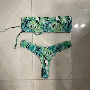 Zaful Tropical Thong Bikini